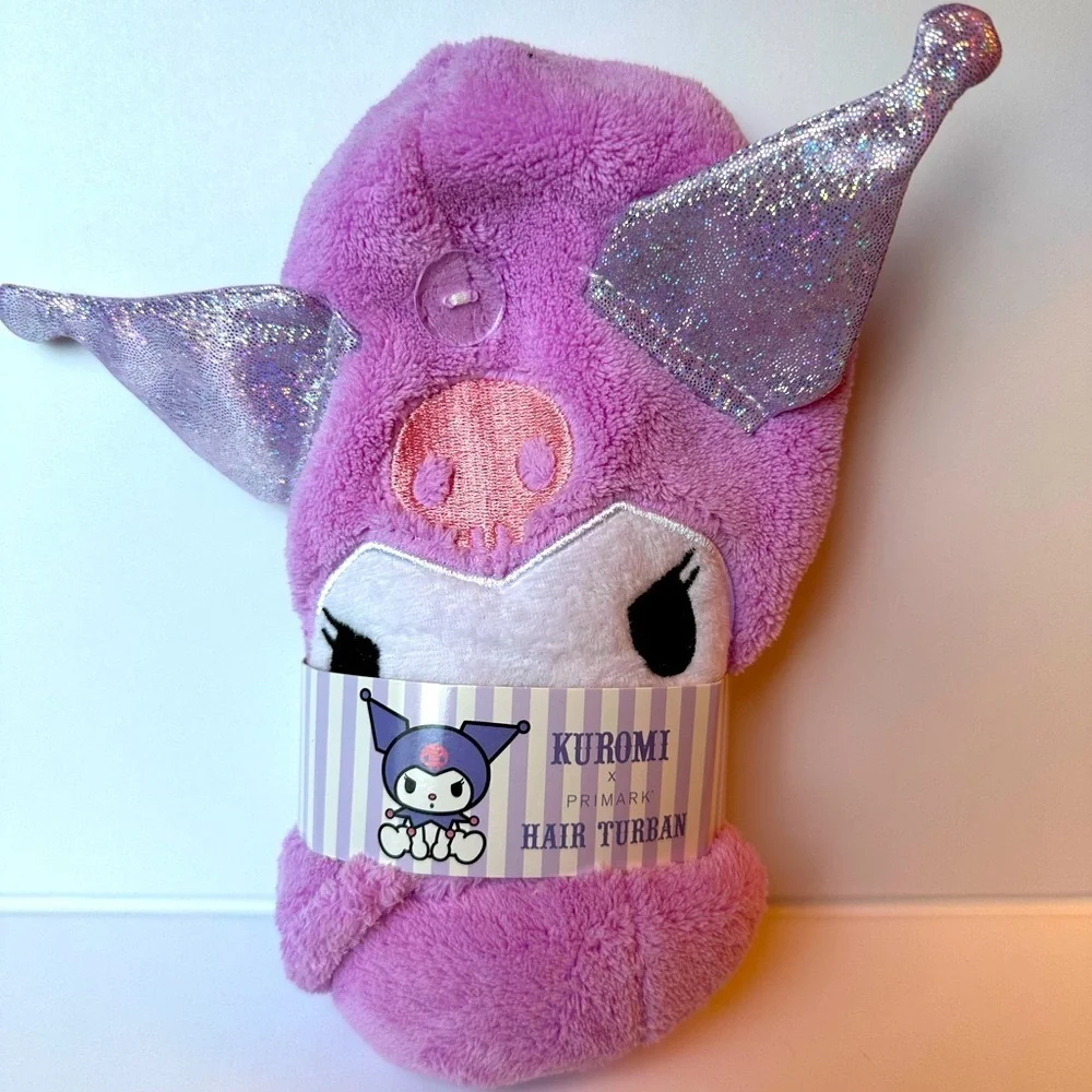 Kuromi Hair Drying Turban Towel NIP